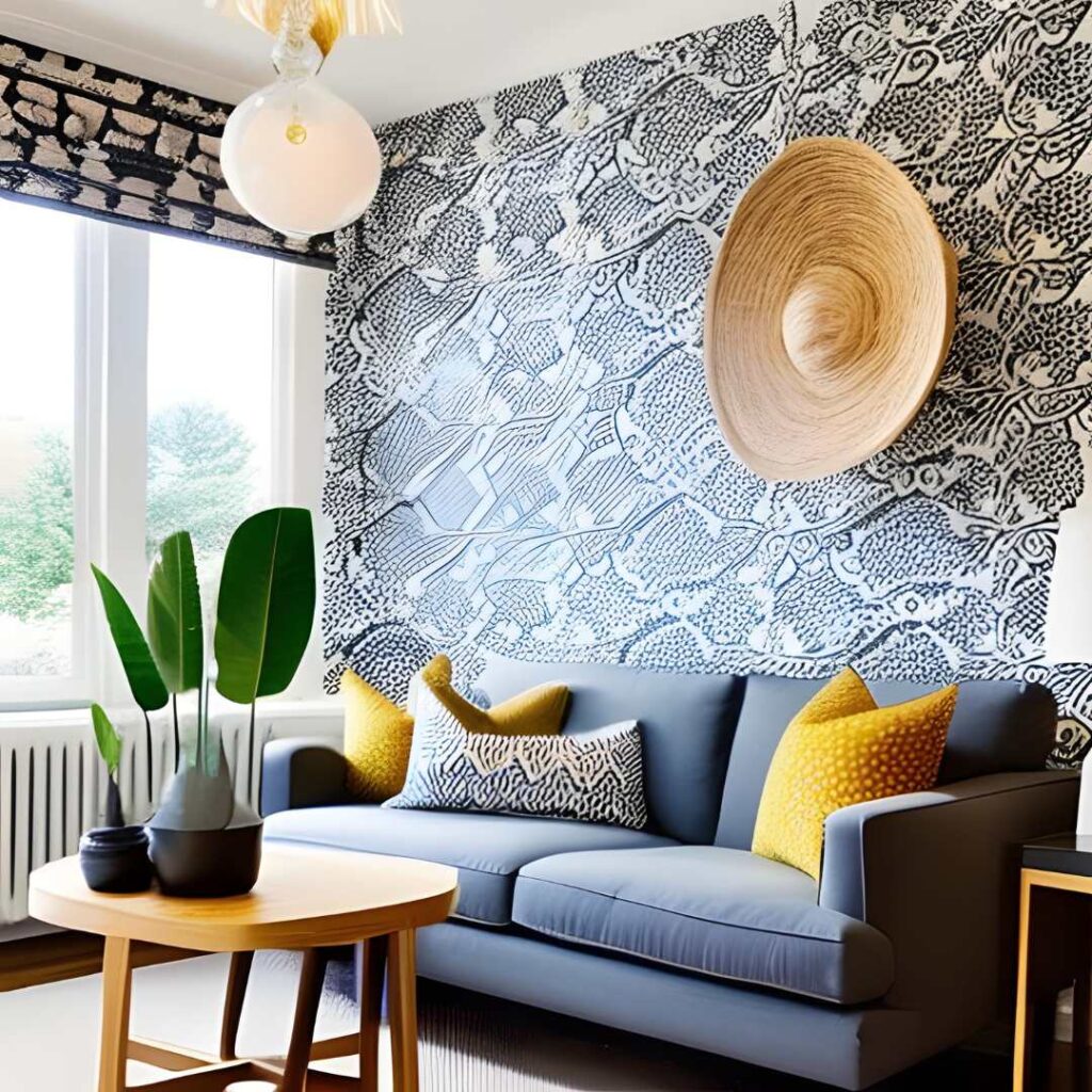 bold living room wallpaper